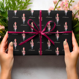 Christmas Wrapping Paper Personalized Nutcracker 