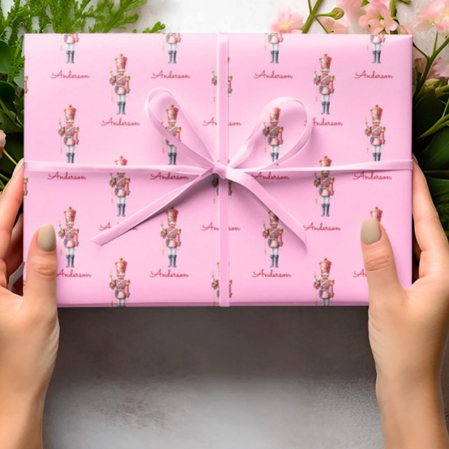 Christmas Wrapping Paper Personalized Nutcracker  (Creator Uploaded)