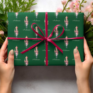 Christmas Wrapping Paper Personalized Nutcracker