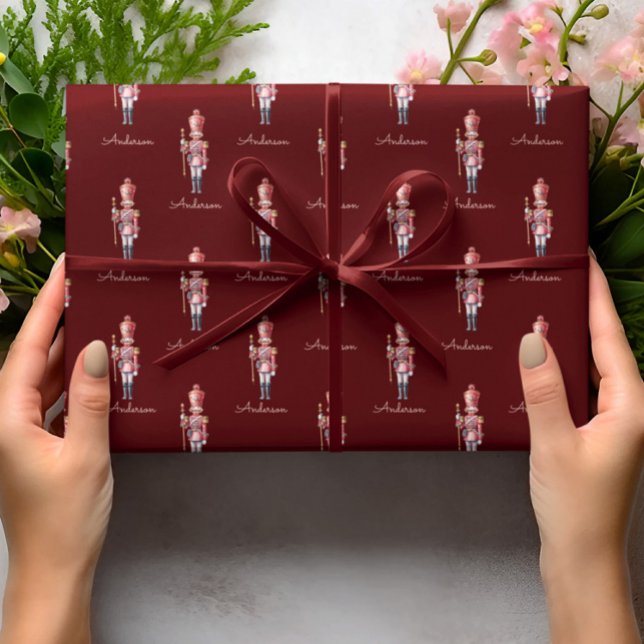 Christmas Wrapping Paper Personalized Nutcracker  (Creator Uploaded)