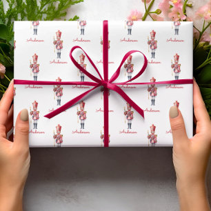 Christmas Wrapping Paper Personalized Nutcracker