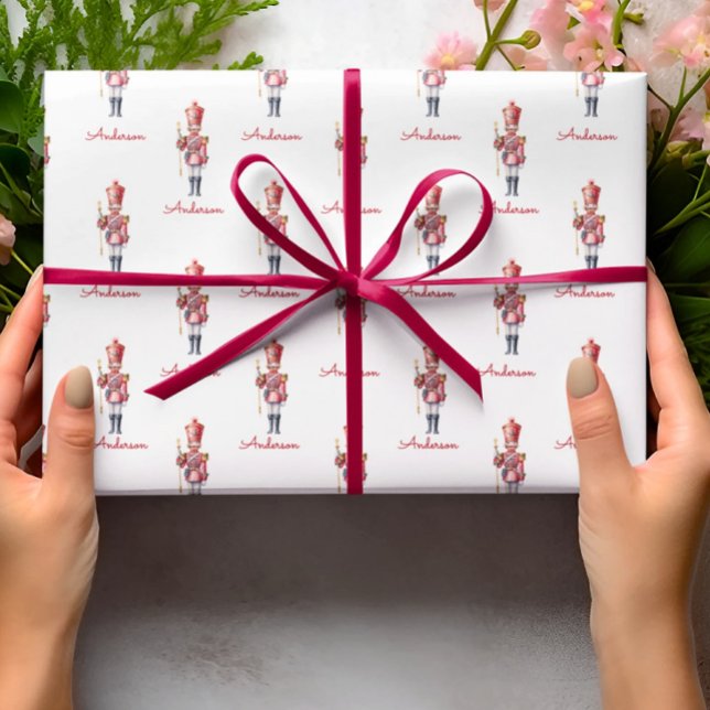 Christmas Wrapping Paper Personalized Nutcracker  (Creator Uploaded)
