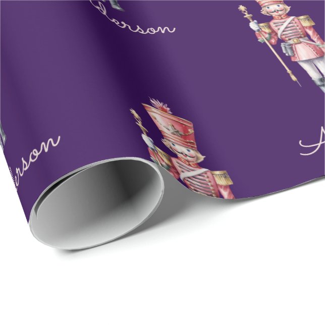 Christmas Wrapping Paper Personalized Nutcracker (Roll Corner)