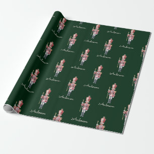 Christmas Wrapping Paper Personalized Nutcracker 