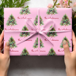 Christmas Wrapping Paper, Personalized White Xmas Paper