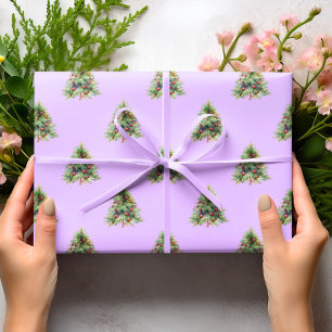 Christmas Wrapping Paper, Pine Tree Christmas Wrapping Paper