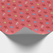 Christmas Wrapping Paper - Red Colour