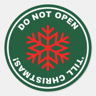 Christmas Wrapping Paper Round Stickers