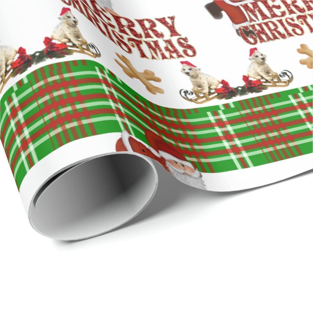 Christmas Wrapping Paper Santa (Roll Corner)