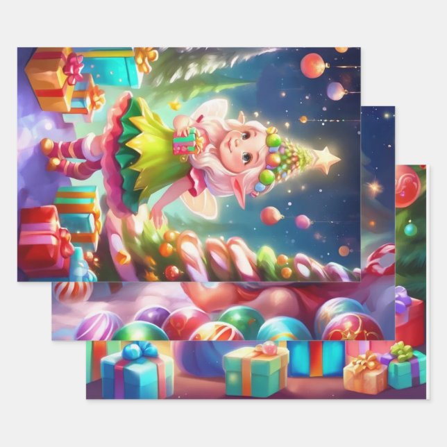 Christmas Wrapping Paper Set of 3 (Set)