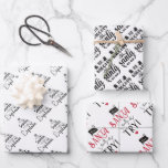Christmas Wrapping Paper Sheets<br><div class="desc">Christmas Typography Wrapping Paper Sheets Our beautifully printed wrapping paper comes in a set of three conveniently pre-cut sheets. Ideal for gift wrapping, party favours, or making your next creative DIY crafting project really stand out! These flat wraps are better than traditional rolls of wrapping paper because they don't roll...</div>