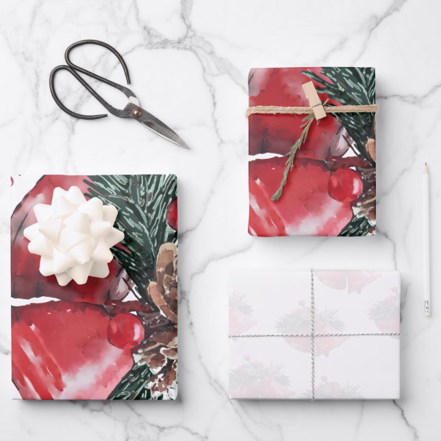 Christmas Wrapping Paper Sheets – Ring in the Joy  (Front)