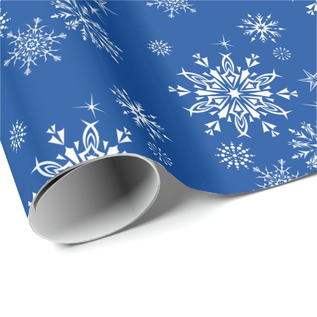 Christmas Wrapping Paper-Snowflakes Wrapping Paper (Roll Corner)