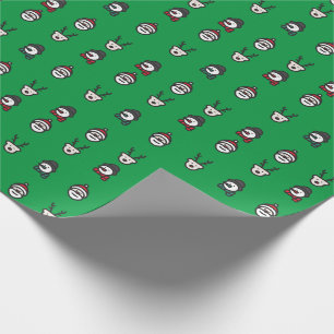 Christmas Wrapping Paper - Snowman - Santa