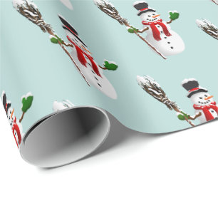 Christmas Wrapping Paper-Snowman Wrapping Paper