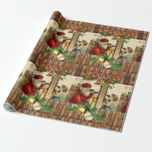 Christmas Wrapping Paper Vintage