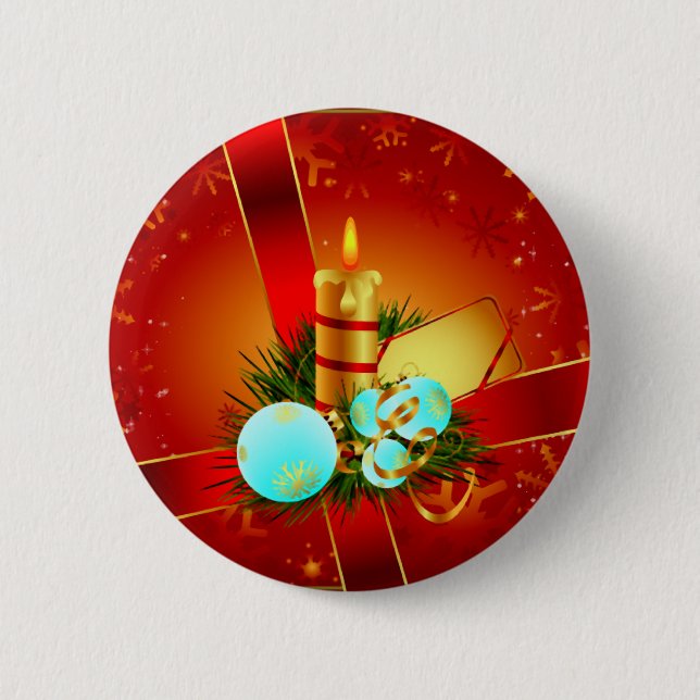 Christmas Wrappings 2 Inch Round Button (Front)