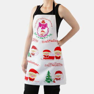 Christmas wreath apron