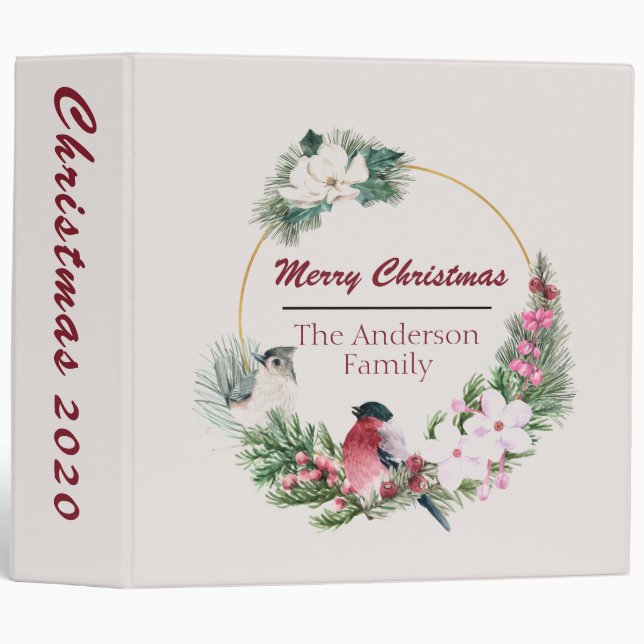 Christmas Wreath Binder (Front/Spine)