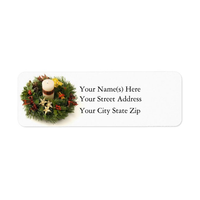 Christmas Wreath Candle Ring (Front)