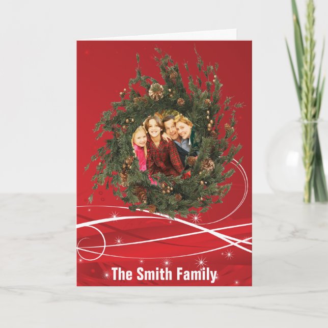 Christmas Wreath Card (Front)