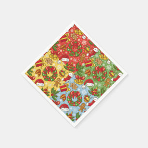 Christmas wreath, Christmas Ornaments, Santa's Hat Napkin