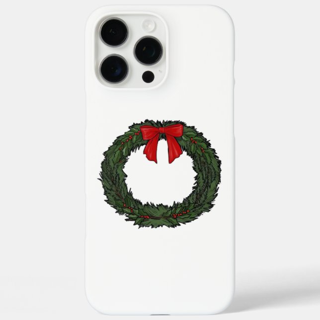 Christmas Wreath Classic Case-Mate iPhone Case (Back)