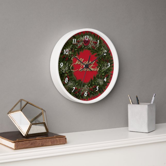 Christmas Wreath Clock (Office)