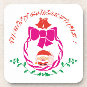 Christmas wreath coaster