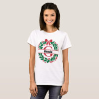 Christmas wreath Family Matching Name letter G