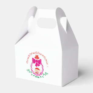 Christmas wreath favor box