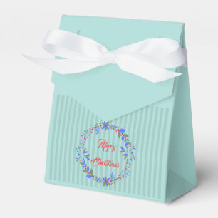 Christmas wreath favor box