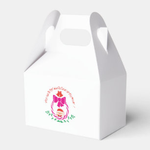 Christmas wreath favor box