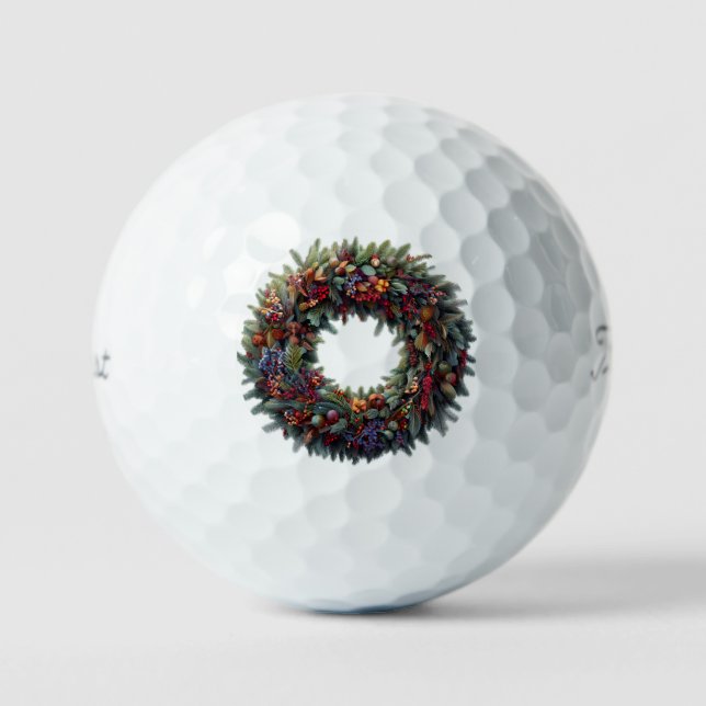 Christmas Wreath Golf Balls (Front)