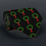 Christmas Wreath Holiday Tie<br><div class="desc">Its Christmas Party Season and heres the ideal gift for that office knees up , Stay formal but fun, bosses need this tie .</div>