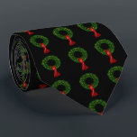 Christmas Wreath Holiday Tie<br><div class="desc">Its Christmas Party Season and heres the ideal gift for that office knees up , Stay formal but fun, bosses need this tie .</div>