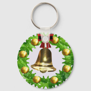 Christmas wreath keychain