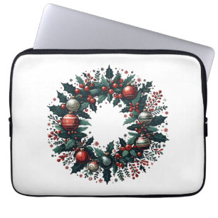 Christmas Wreath Laptop Sleeve