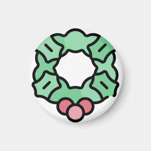 christmas wreath magnet (Front)
