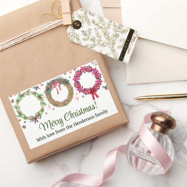 Christmas Wreath Making Holiday Party Sticker (Gifting)