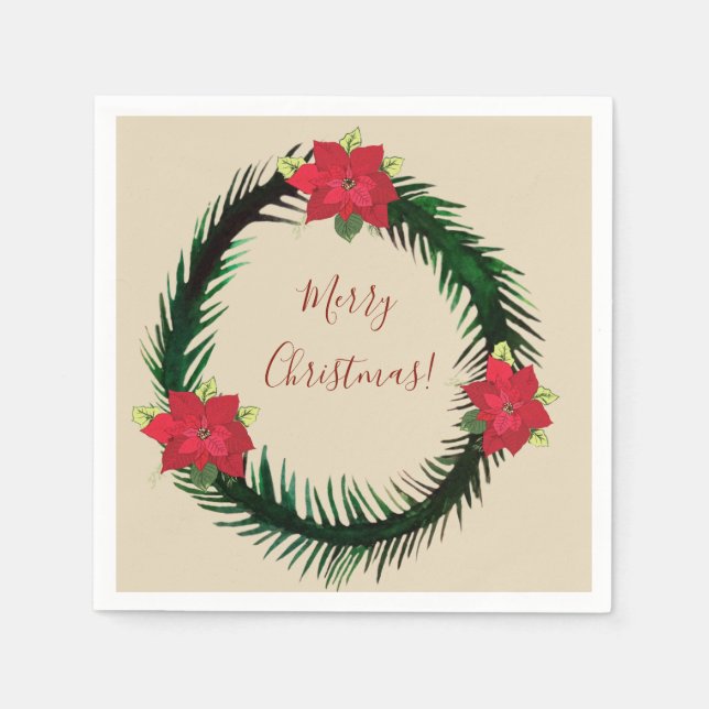 Christmas Wreath Napkins (Front)