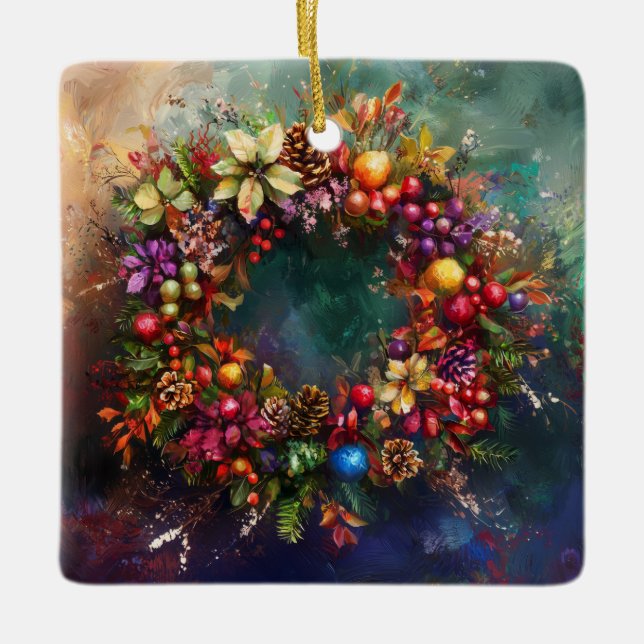 Christmas Wreath Ornament (Front)