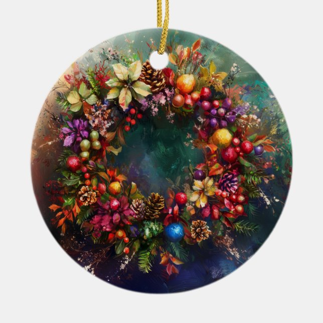 Christmas Wreath Ornament (Front)