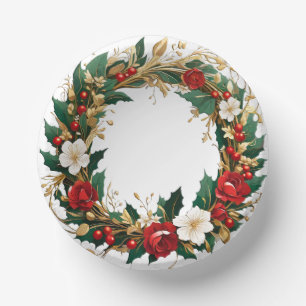 Christmas Wreath Paper Plate