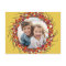 Christmas Wreath Photo Frame - yellow red