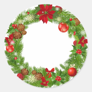 Christmas Wreath Sticker