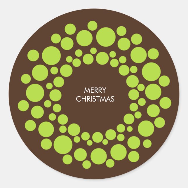 Christmas Wreath Sticker (Front)