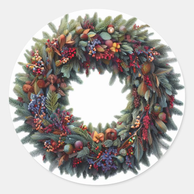 Christmas Wreath Stickers (Front)