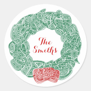 Christmas Wreath Stickers
