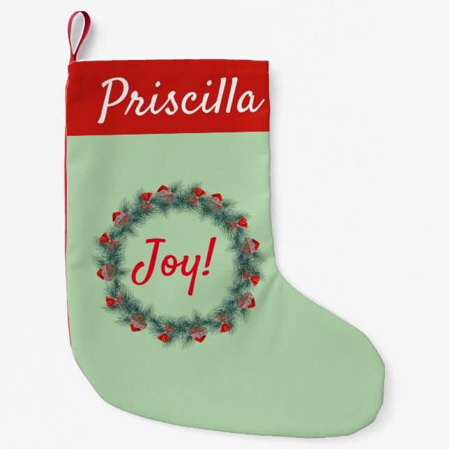 Christmas Wreath Stocking (Front)